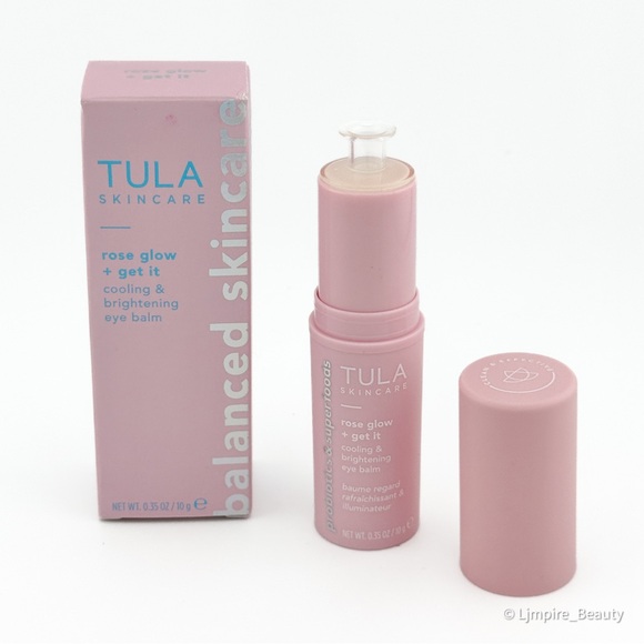 TULA Skincare Rose Glow + Get It Cooling & Brightening Eye Balm 0.35 Oz NIB - Picture 1 of 6